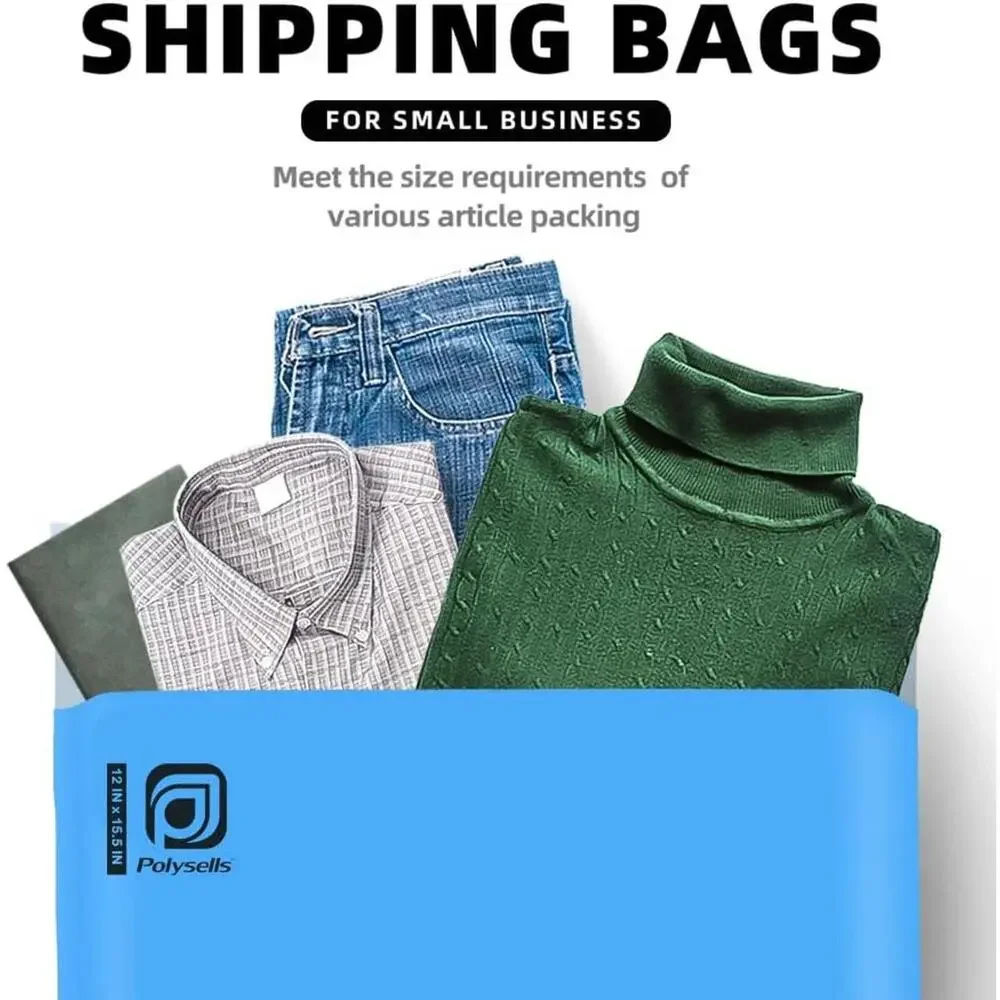 POLYMAILERS BLUE SHIPPING BAGS (50 PACK) 6" X 9" SELF SEAL MAILERS NEW - Picture 5 of 7